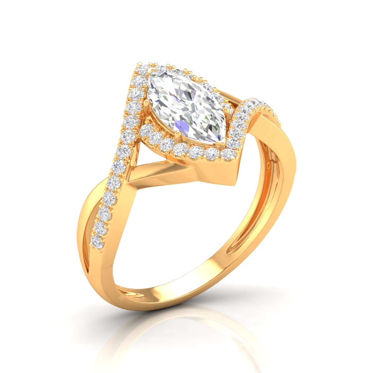 Elegant Marquise Diamond Ring