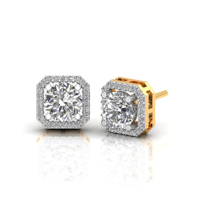 2.05 Carat Solitaire Timeless Allure Diamond-Stud-Earrings