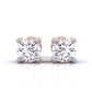 80 Pointers Round Cut Diamonds Statement Studs