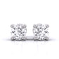 80 Pointers Round Cut Diamonds Statement Studs