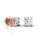 80 Pointers Round Cut Diamonds Statement Studs