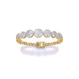 Buy 7-Stone Diamond Chain Bracelet | Ivana Jewels Best lab grown diamond jewellery brand