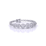 Buy 7-Stone Diamond Chain Bracelet | Ivana Jewels Best lab grown diamond jewellery brand