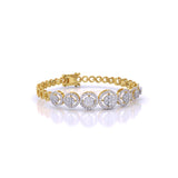 Buy 7-Stone Diamond Chain Bracelet | Ivana Jewels Best lab grown diamond jewellery brand