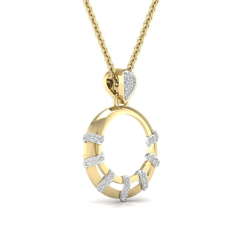 Buy Circled Out Diamond Pendant Online from Ivana Jewels Best lab grown diamond jewellery brand