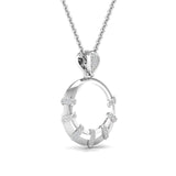 Buy Circled Out Diamond Pendant Online from Ivana Jewels Best lab grown diamond jewellery brand