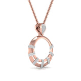 Buy Circled Out Diamond Pendant Online from Ivana Jewels Best lab grown diamond jewellery brand