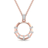 Buy Circled Out Diamond Pendant Online from Ivana Jewels Best lab grown diamond jewellery brand