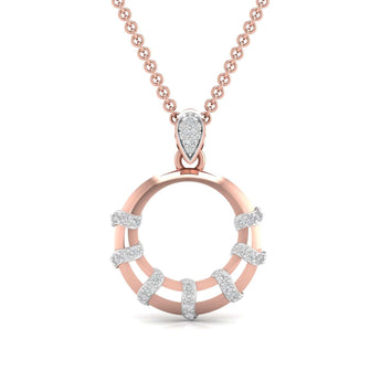 Buy Circled Out Diamond Pendant Online from Ivana Jewels Best lab grown diamond jewellery brand