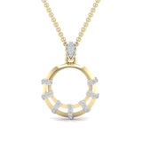 Buy Circled Out Diamond Pendant Online from Ivana Jewels Best lab grown diamond jewellery brand