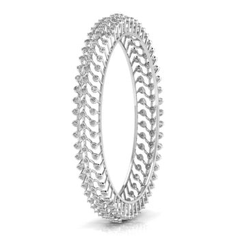 Ivana Jewels Bangle 5.09 Carat Round Diamonds Bangle
