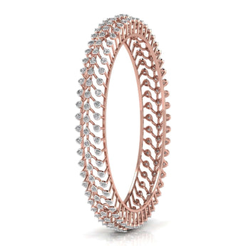 Ivana Jewels Bangle 5.09 Carat Round Diamonds Bangle