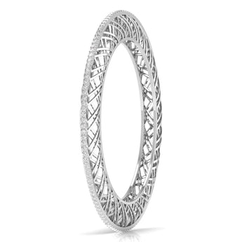 Ivana Jewels Bangle Contemporary Crosshatch Bangle