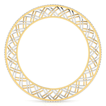 Ivana Jewels Bangle Contemporary Crosshatch Bangle