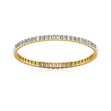 Ivana Jewels Bangle Emerald Cut Diamonds Emerald Elegance Bangle For Her