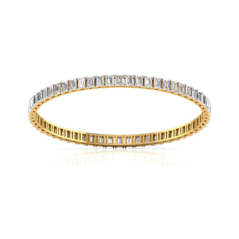 Ivana Jewels Bangle Emerald Cut Diamonds Emerald Elegance Bangle For Her