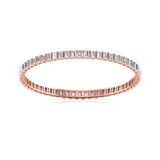 Ivana Jewels Bangle Emerald Cut Diamonds Emerald Elegance Bangle For Her