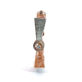 Ivana Jewels Bangle Lab Grown Round Cut Diamonds Solid Rose gold Bangle