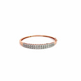Ivana Jewels Bangle Rose Gold / 14KT 0.74 Carats Round Cut Diamonds Tennis Bangle