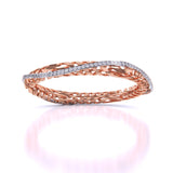 Ivana Jewels Bangle Rose Gold / 14KT Carol Trellis Small Diamonds Bangle