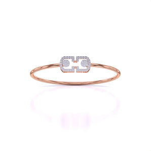 Ivana Jewels Bangle Rose Gold / 14KT Crystal Cuff Bangle
