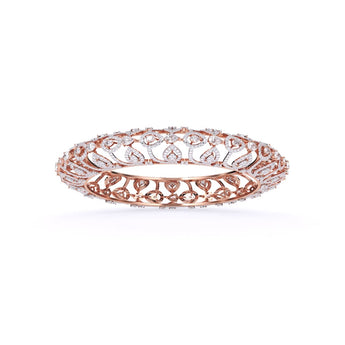 Ivana Jewels Bangle Rose Gold / 14KT Precious Diamonds Bangle