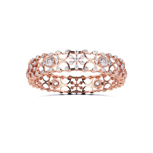Ivana Jewels Bangle Rose Gold / 14KT Solitaire Cushion Diamond Bangle