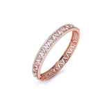 Ivana Jewels Bangle Triangle Design Round Diamonds Bangle