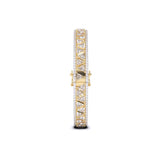 Ivana Jewels Bangle Triangle Design Round Diamonds Bangle
