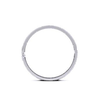 Ivana Jewels Bangle Triangle Design Round Diamonds Bangle