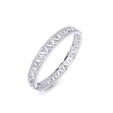 Ivana Jewels Bangle Triangle Design Round Diamonds Bangle