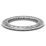 Ivana Jewels Bangle White Gold / 14KT Contemporary Crosshatch Bangle