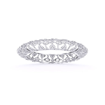 Ivana Jewels Bangle White Gold / 14KT Precious Diamonds Bangle