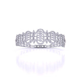 Ivana Jewels Bangle White Gold / 14KT Sparkling Elegance Royal Cutwork Bangle