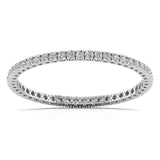 Ivana Jewels Bangle White Gold / 14KT Sublime Round Cut Diamonds Bangle