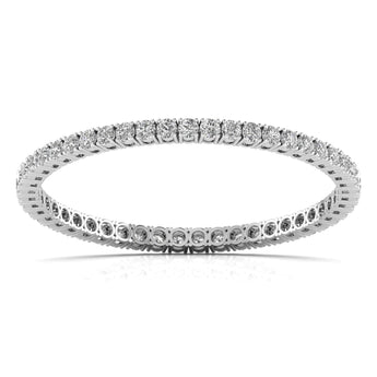 Ivana Jewels Bangle White Gold / 14KT Sublime Round Cut Diamonds Bangle