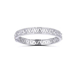 Ivana Jewels Bangle White Gold / 14KT Triangle Design Round Diamonds Bangle