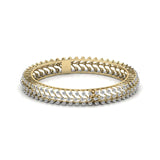 Ivana Jewels Bangle Yellow Gold / 14KT 5.09 Carat Round Diamonds Bangle