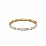Ivana Jewels Bangle Yellow Gold / 14KT Emerald Cut Diamonds Emerald Elegance Bangle For Her
