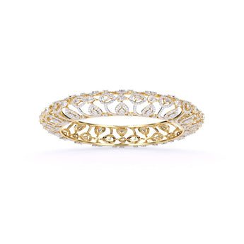 Ivana Jewels Bangle Yellow Gold / 14KT Precious Diamonds Bangle