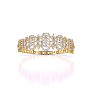 Ivana Jewels Bangle Yellow Gold / 14KT Sparkling Elegance Royal Cutwork Bangle