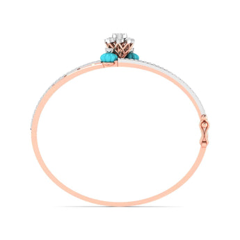 Ivana Jewels Bracelets 1.5 Carat Diamond Bangle Blue Gem