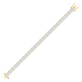 Ivana Jewels Bracelets 19 Carat Diamond Gold Tennis Bracelet