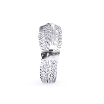 Ivana Jewels Bracelets Baguette & Round Diamond Classic Kada Bracelet