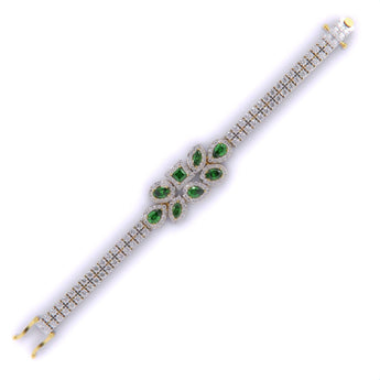 Ivana Jewels Bracelets Beautiful Emerald Colour Stone Bracelet For Girls