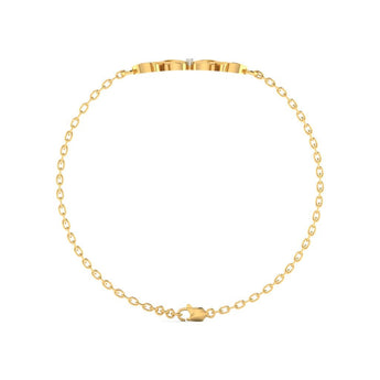 Ivana Jewels Bracelets Butterfly Diamond Gold Bracelet
