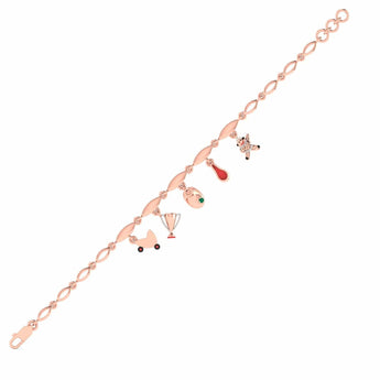 Ivana Jewels Bracelets Charming Gold Charm Bracelet
