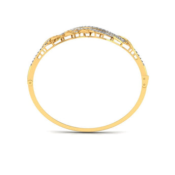 Ivana Jewels Bracelets Classic Curve Style Diamond Kada Bangle