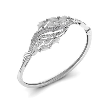 Ivana Jewels Bracelets Classic Curve Style Diamond Kada Bangle