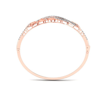 Ivana Jewels Bracelets Classic Curve Style Diamond Kada Bangle